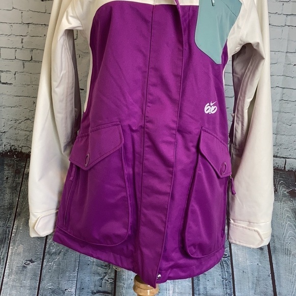 Nike NWT Winter Coat 6.0 Kesek Jacket Purple White Sz S Snowboard Ski Deadstock - Picture 4 of 16